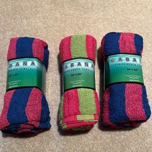 New 3 Stripe Beach Towels